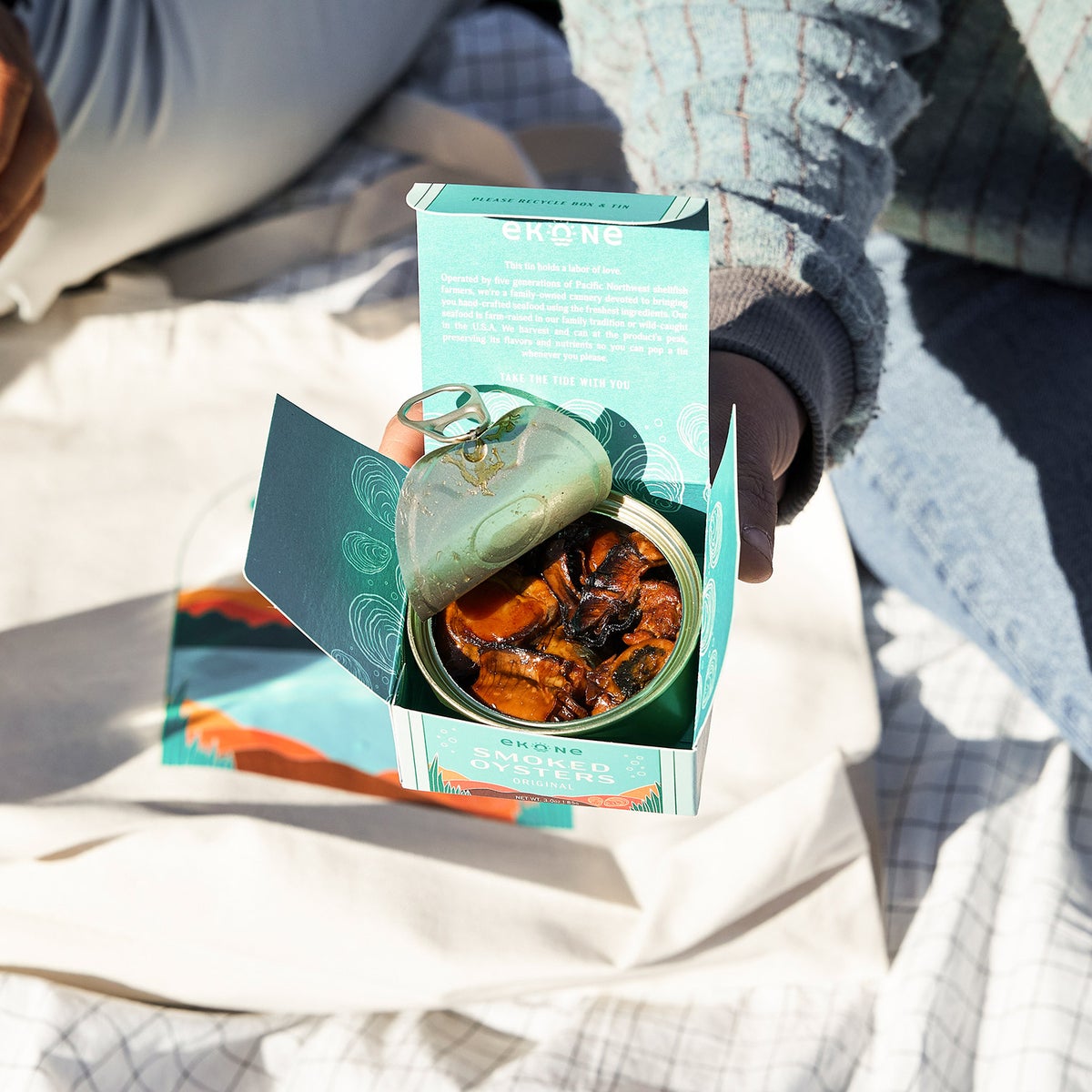 Smoked oyster cans for pantry storage