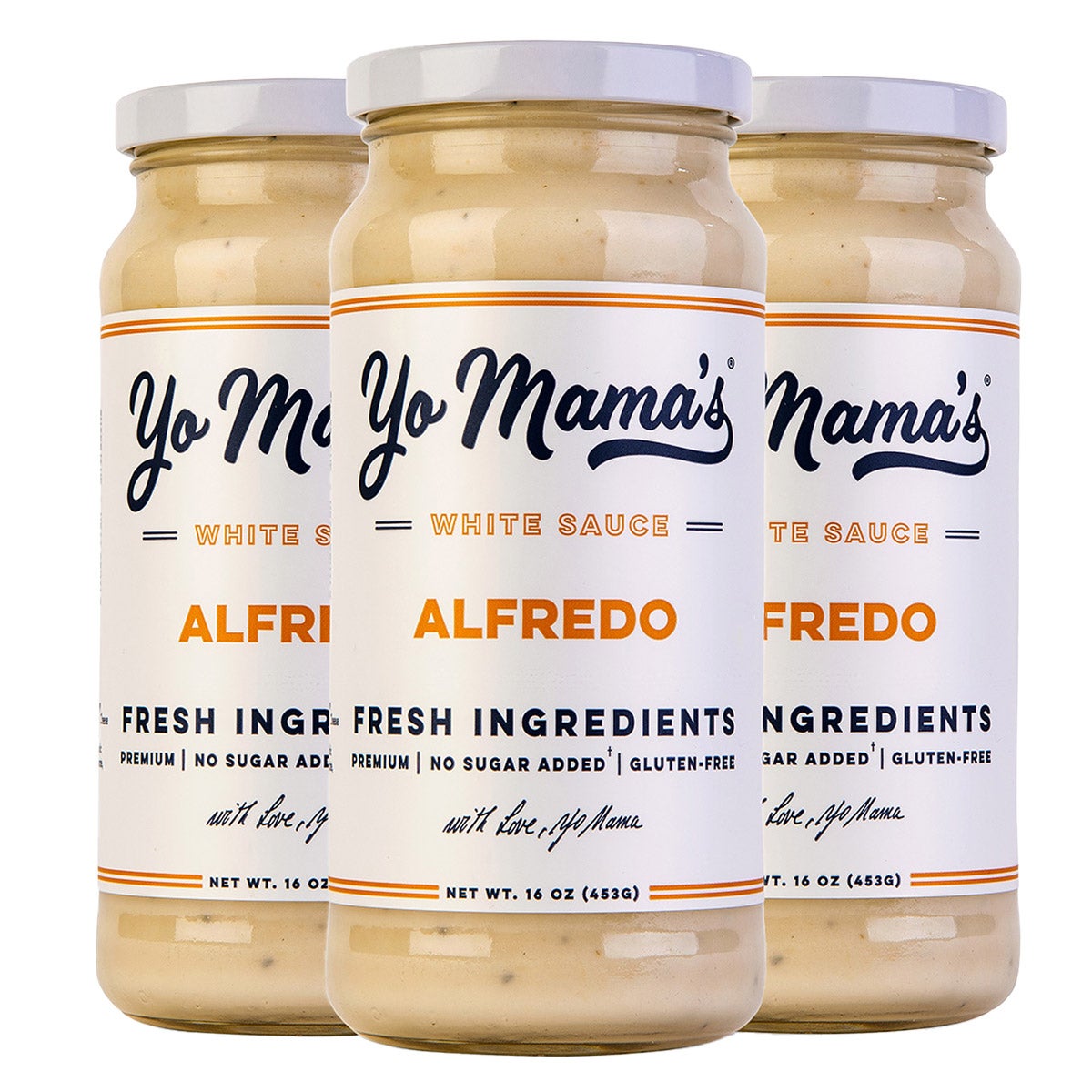 Yo Mama's Alfredo Sauce 3-pack jars