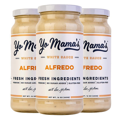 Yo Mama's Alfredo Sauce 3-pack jars