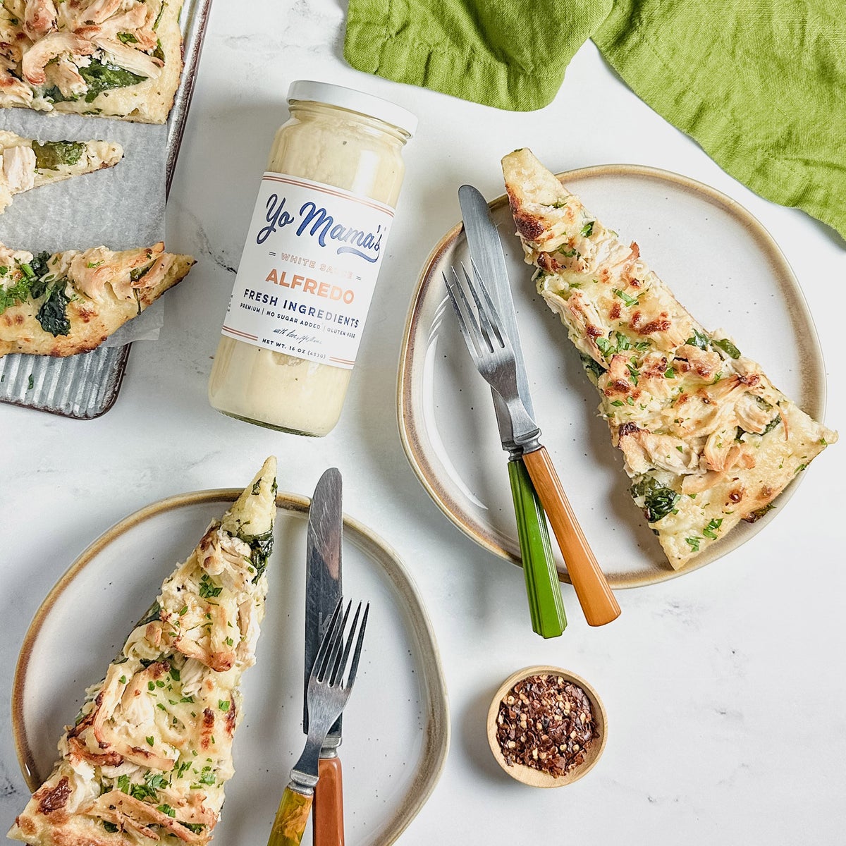 Gluten-free no-sugar-added Alfredo sauce
