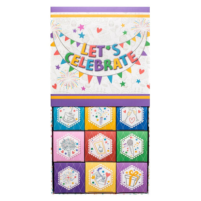 Festive Sugar Plum candy gift box with assorted sweets