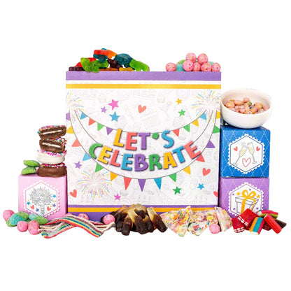 Holiday-style Sugar Plum gift box with sweets