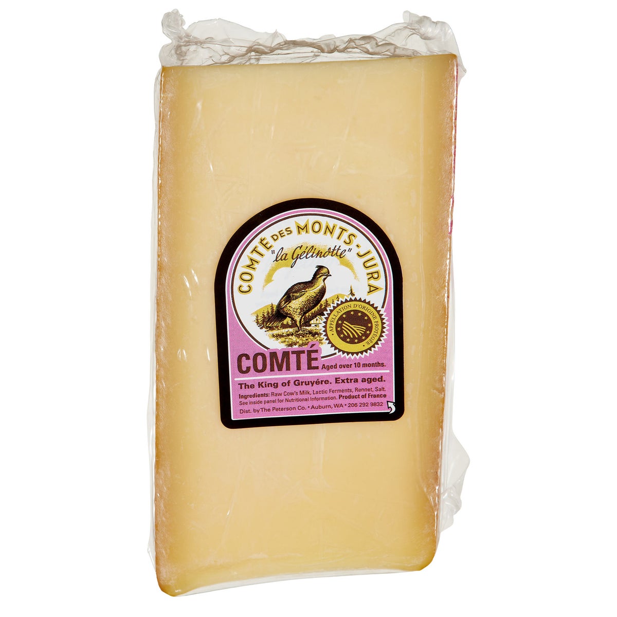 Cow milk Comté cheese for fondue and cheese boards