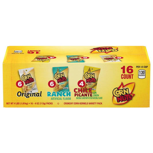 CornNuts crunchy corn kernels variety pack 16-count