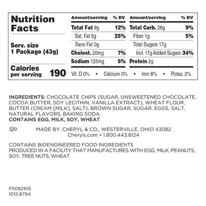Box of 35 chocolate chip cookies for sharing