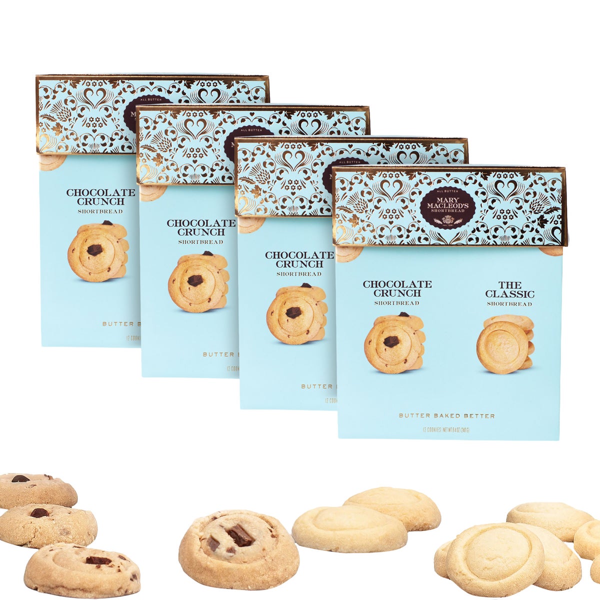 Mary Macleod's shortbread blue gift box variety pack