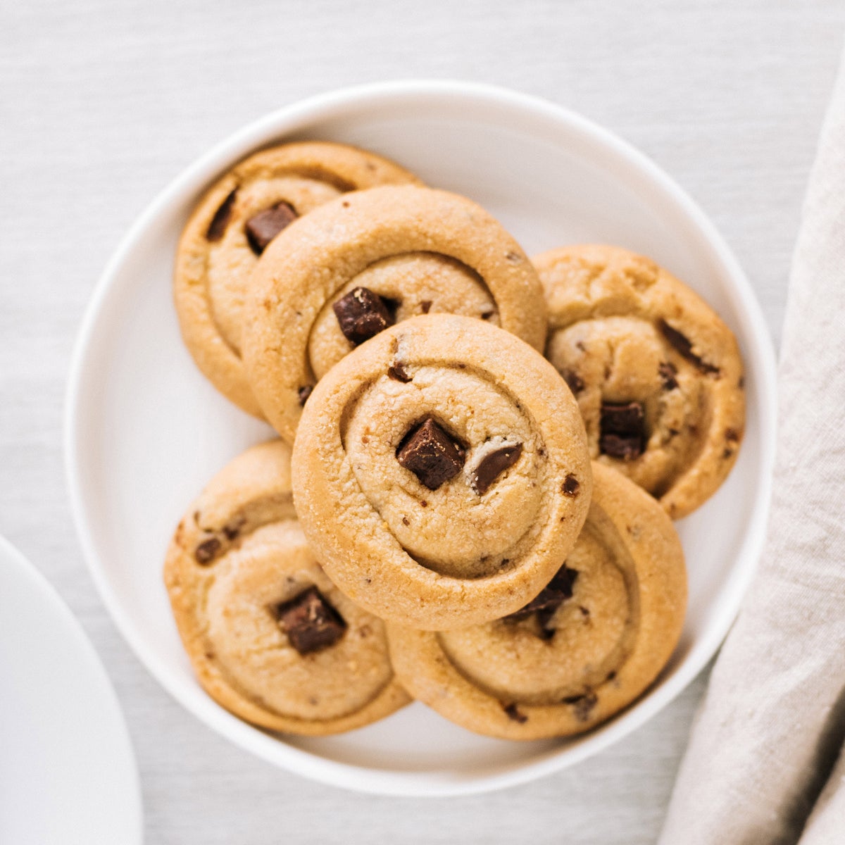 Chocolate crunch shortbread cookies in keepsake tin