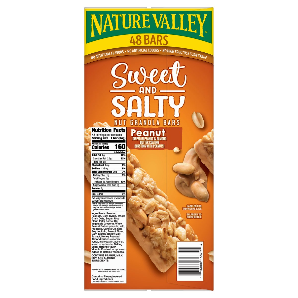 Nature Valley sweet and salty snack bars box front