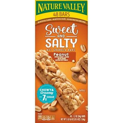 Individually wrapped peanut granola bars by Nature Valley