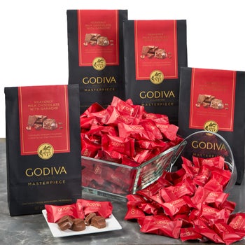Godiva Masterpiece milk chocolate ganache 4-pack
