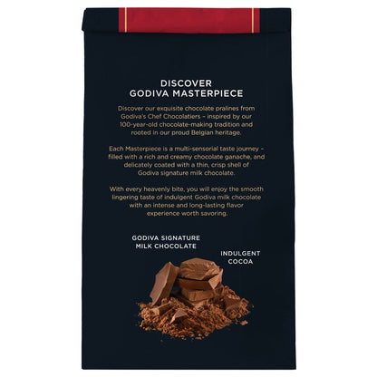 Godiva Masterpiece milk chocolate ganache bag