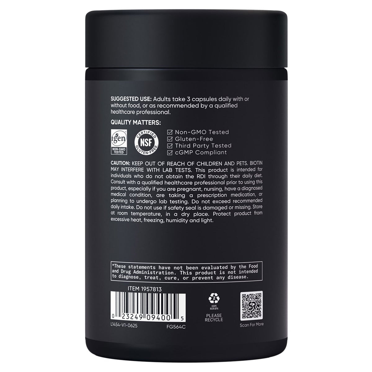 Sports Research collagen supplement front label