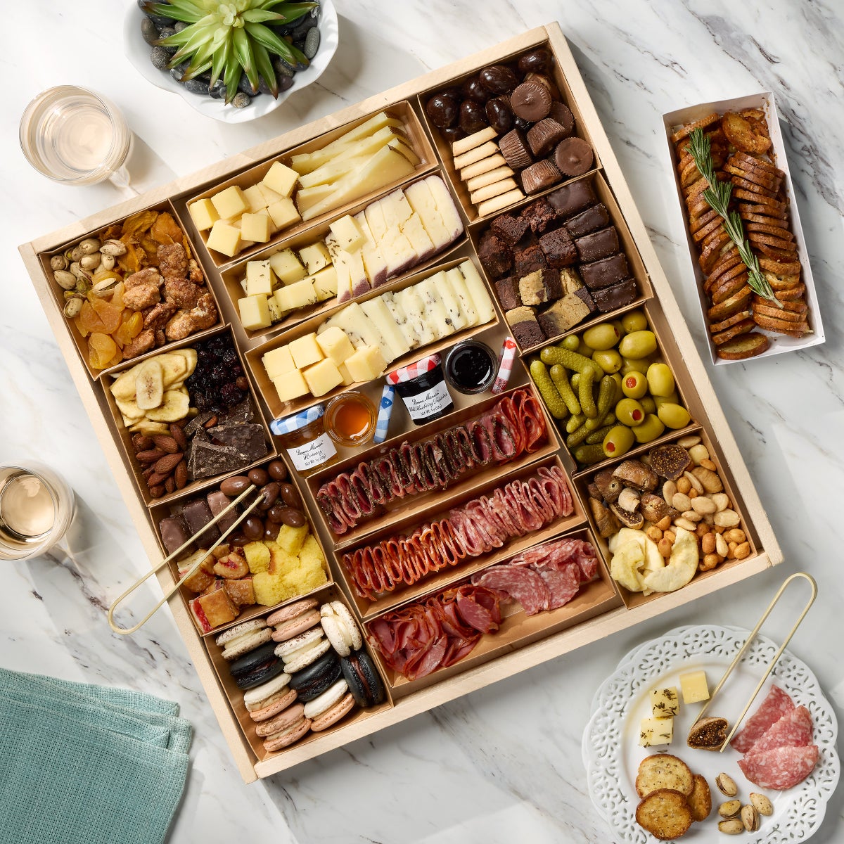 Luxe Bites ready-to-eat charcuterie board assortment