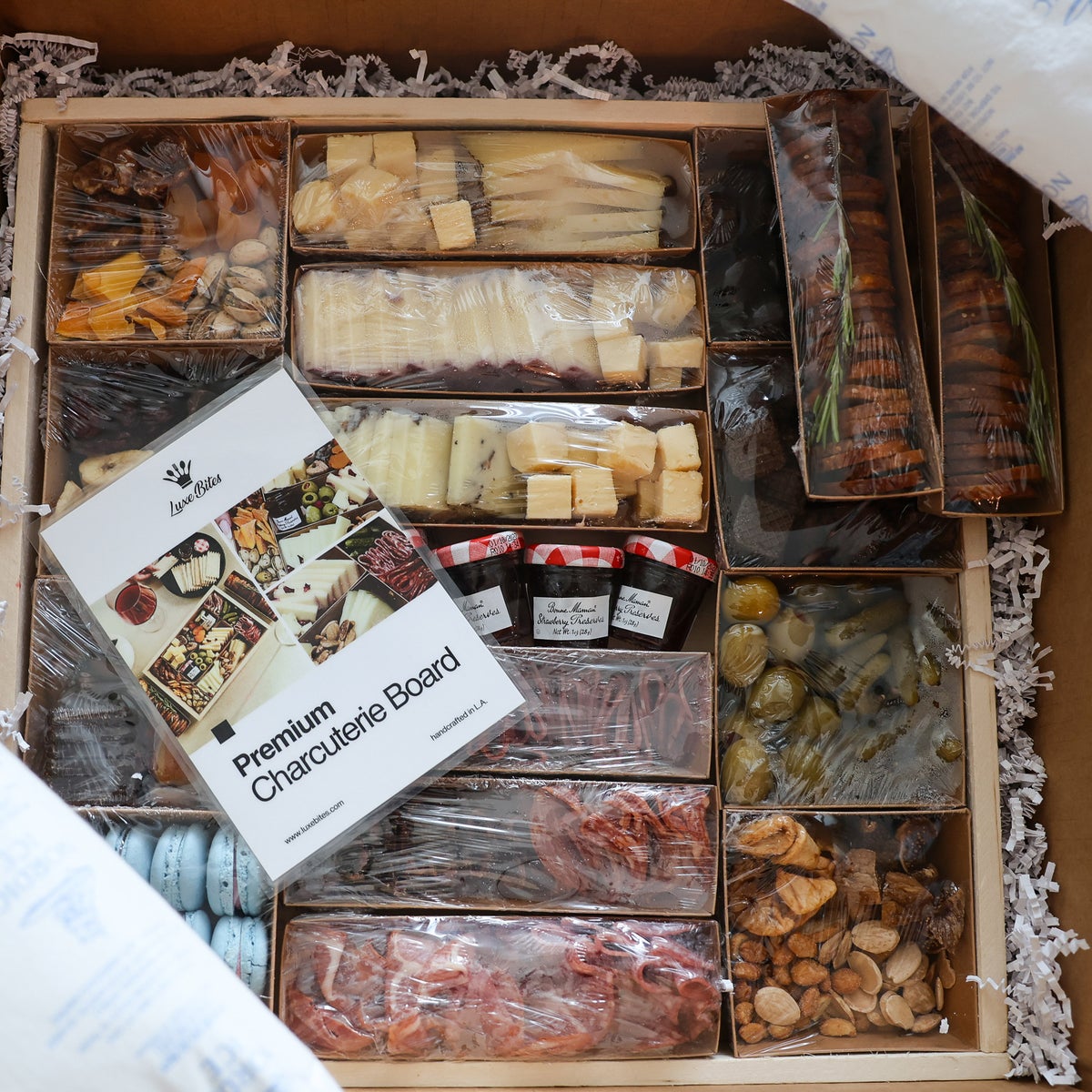 Assorted dessert bites and chocolate charcuterie spread