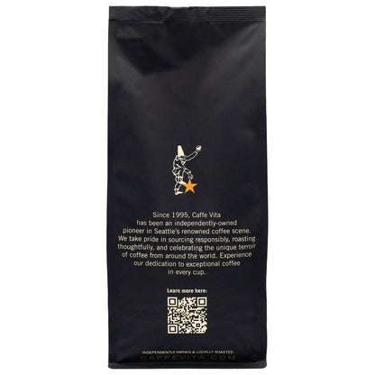 Light-medium roast ground coffee bags by Caffe Vita