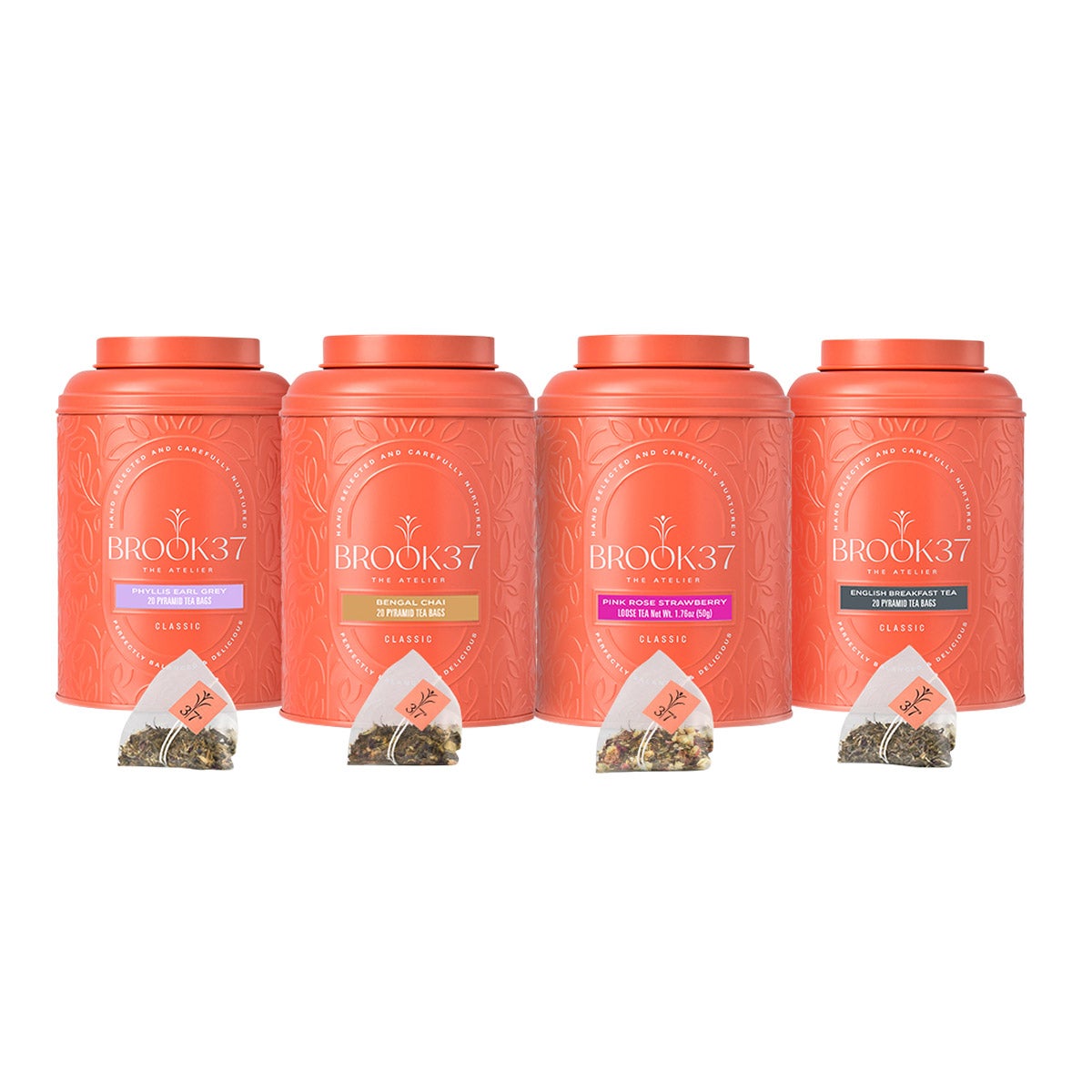 Brook37 The Atelier tea gift collection with four tins
