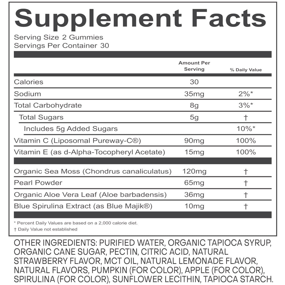 Two-pack Akasha Superfoods GLOW gummy bottles