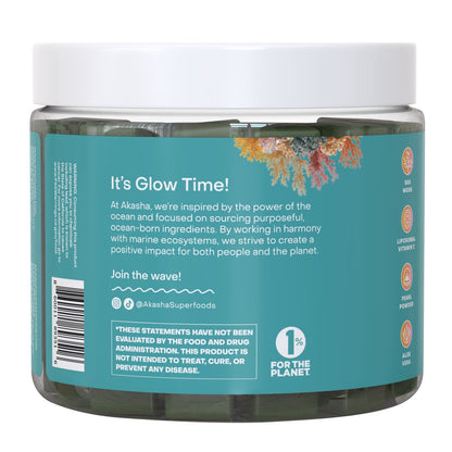 Organic sea moss and pearl powder supplement gummies