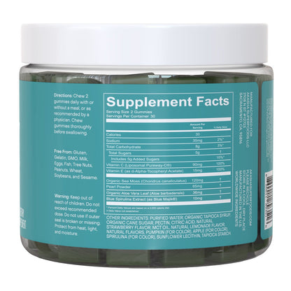 Akasha Superfoods GLOW dietary supplement bottles