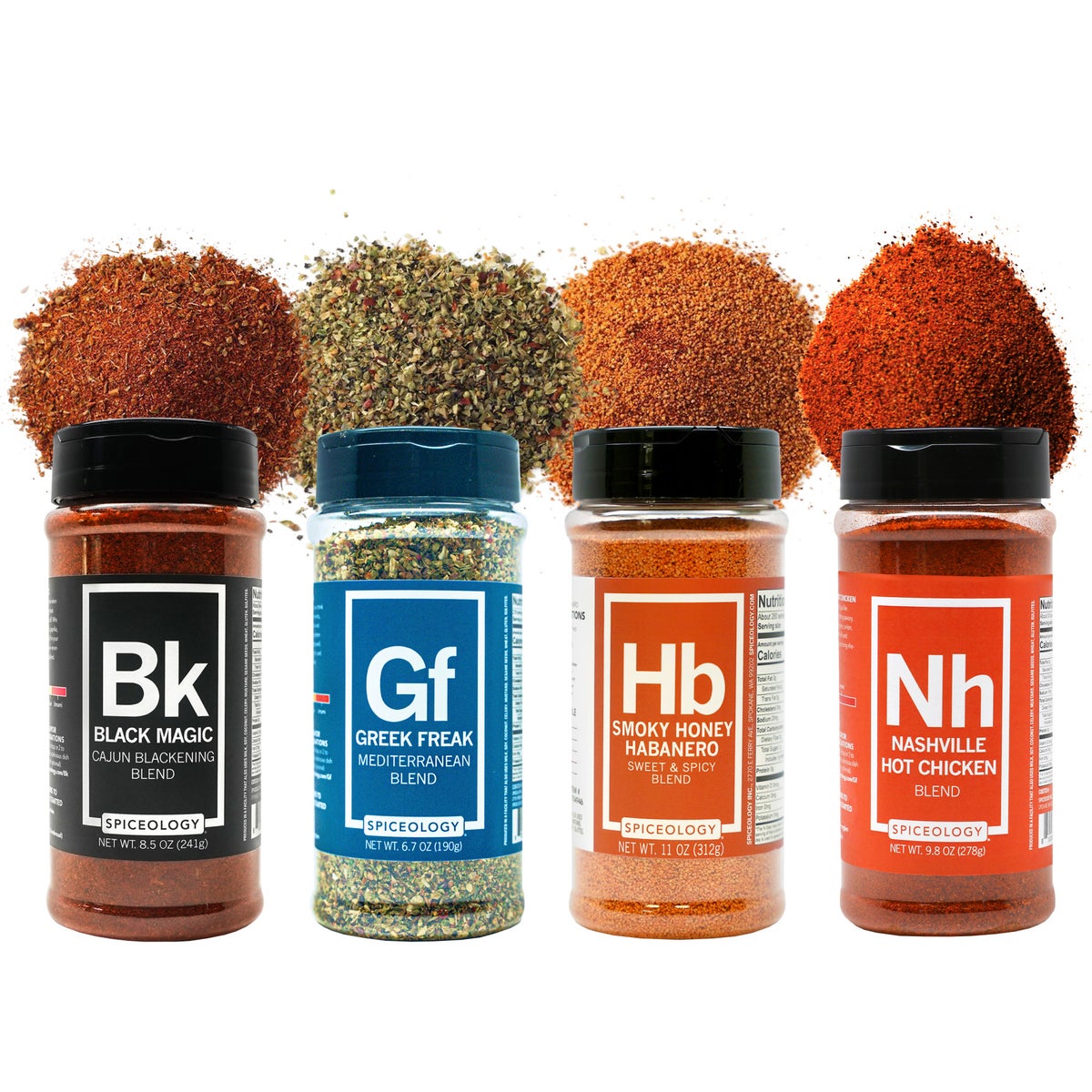 Spiceology Signature Seasonings 4-pack 36 oz total