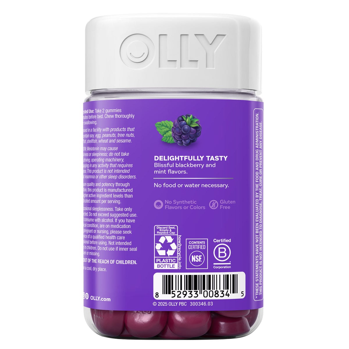 OLLY Sleep Gummy supplement bottle