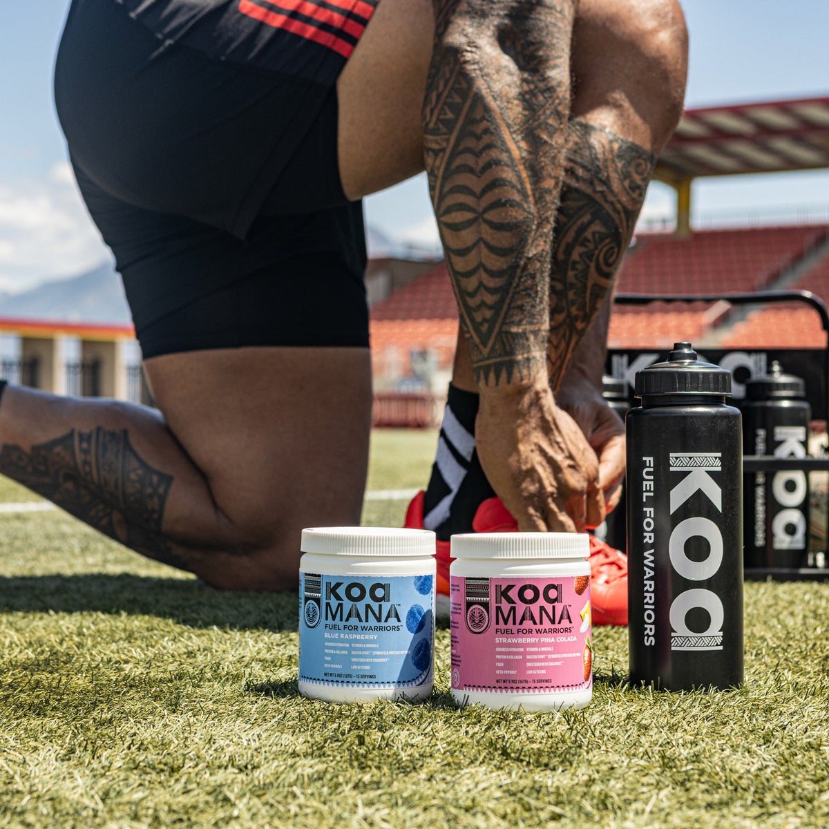 Koa Mana functional beverage mix with protein and collagen
