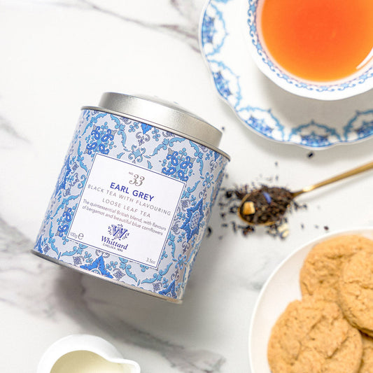 Whittard tea gift box with English Breakfast and Earl Grey