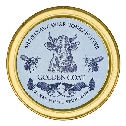 Golden Goat caviar butter with embossed key