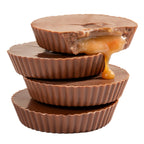 Individually wrapped Bequet caramel cups candy