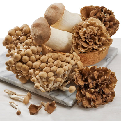 Chef's blend cultivated mushrooms in mixed varieties