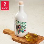 Arte Organic Extra Virgin Olive Oil 2-pack ceramic bottles