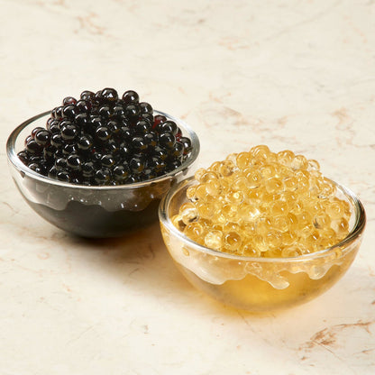 Italian balsamic white pearls in jar