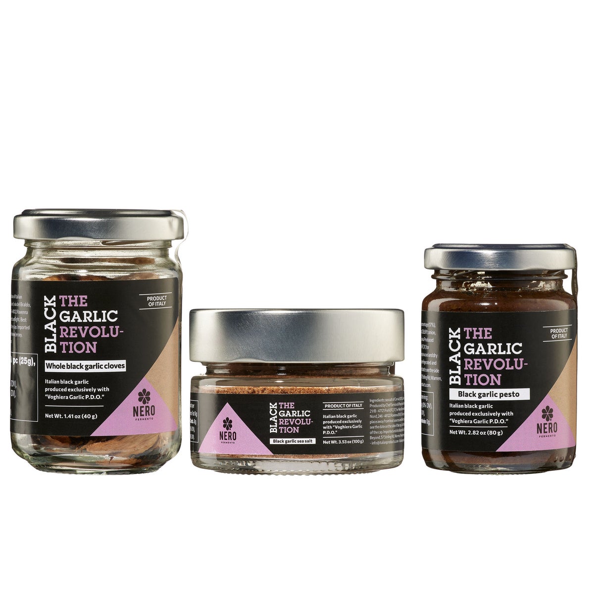 Italian whole black garlic cloves package