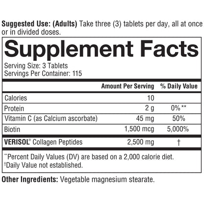 Youtheory 345 count collagen supplement packaging