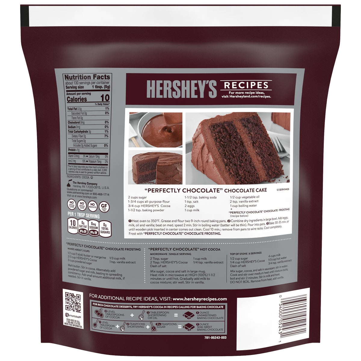 Hershey's 100% cacao baking cocoa