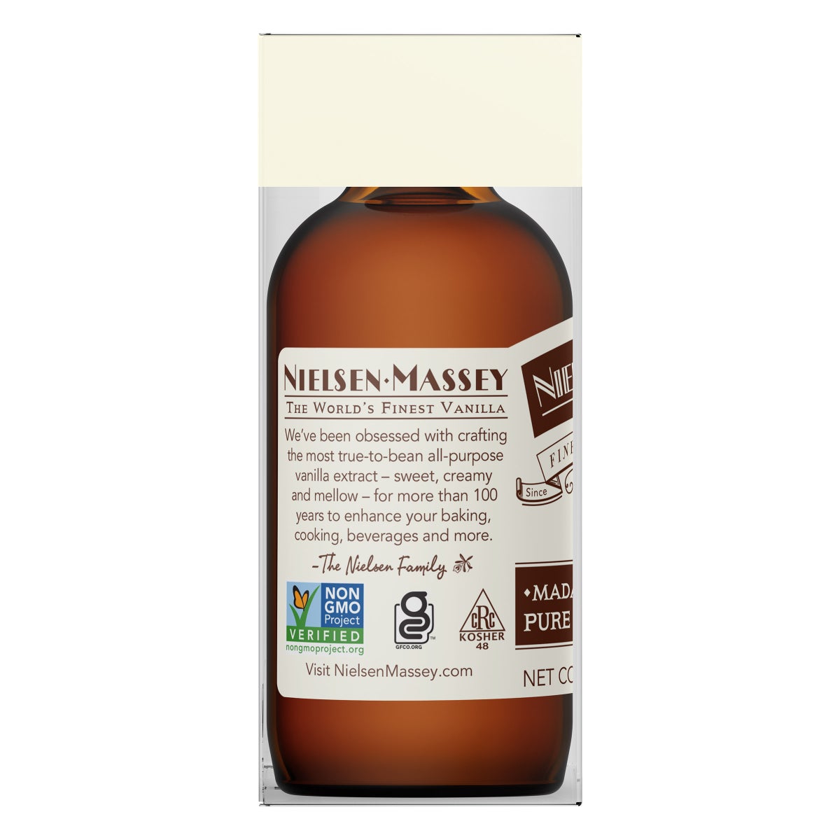 Madagascar Bourbon pure vanilla extract 2 oz bottle