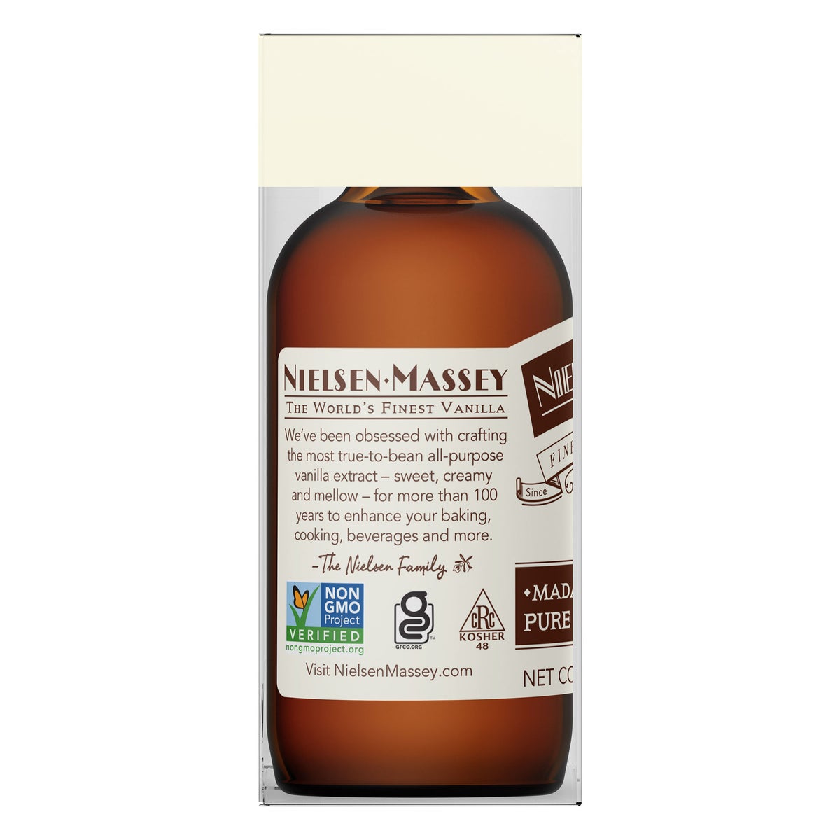 Madagascar Bourbon pure vanilla extract 2 oz bottle