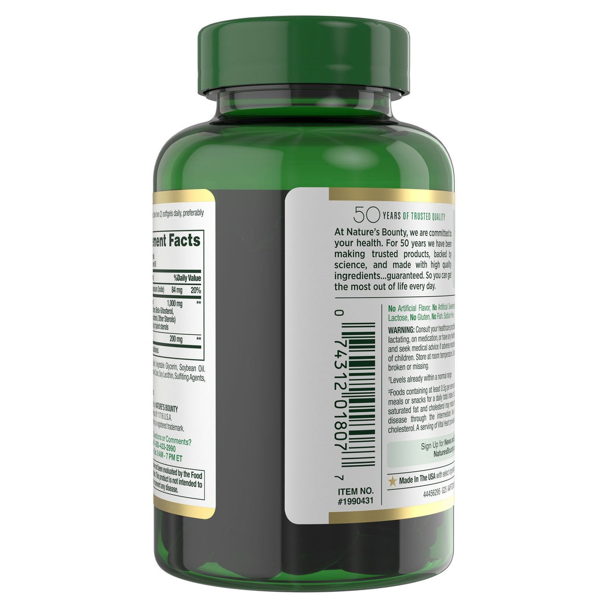 Nature's Bounty 120 count dietary supplement bottle