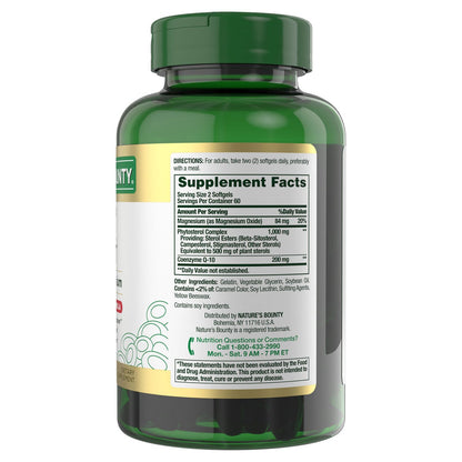Nature's Bounty CoQ10 and phytosterols supplement