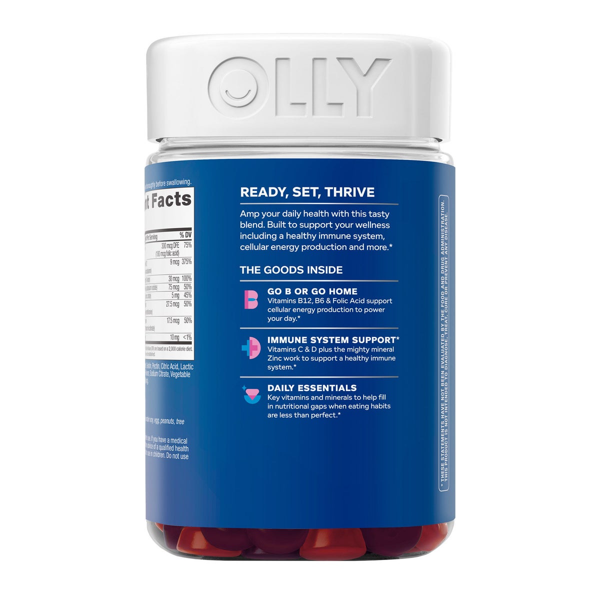 OLLY men's multivitamin gummies front label