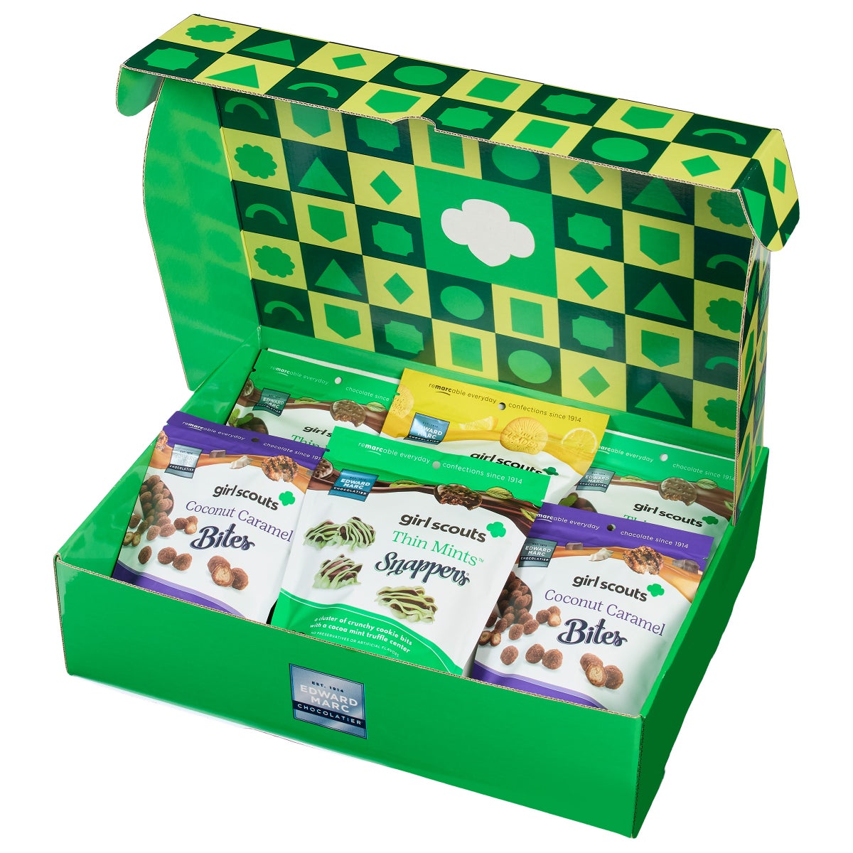 Assorted Thin Mint and Coconut Caramel bites gift box