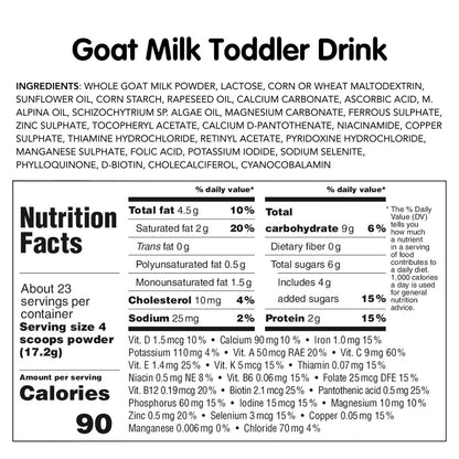 Holle 14.1 oz goat milk tins for toddlers