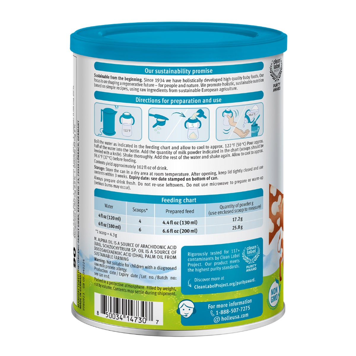 Holle non-GMO cow milk for toddlers