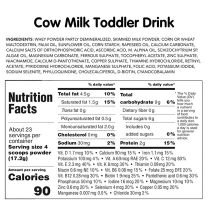Holle cow milk formula feeding product