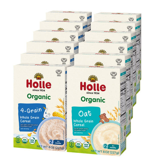 Holle organic whole grain baby cereal bundle