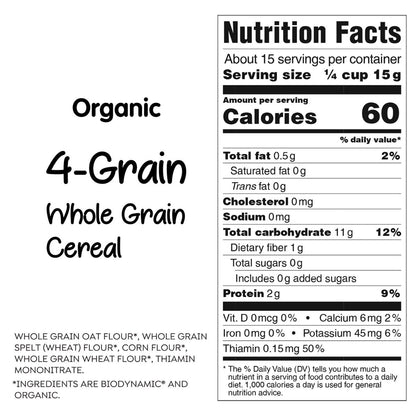 Holle organic whole grain cereal for babies