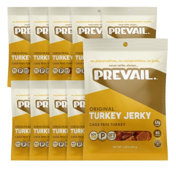 Prevail Original Cage Free Turkey Jerky 10 pack box