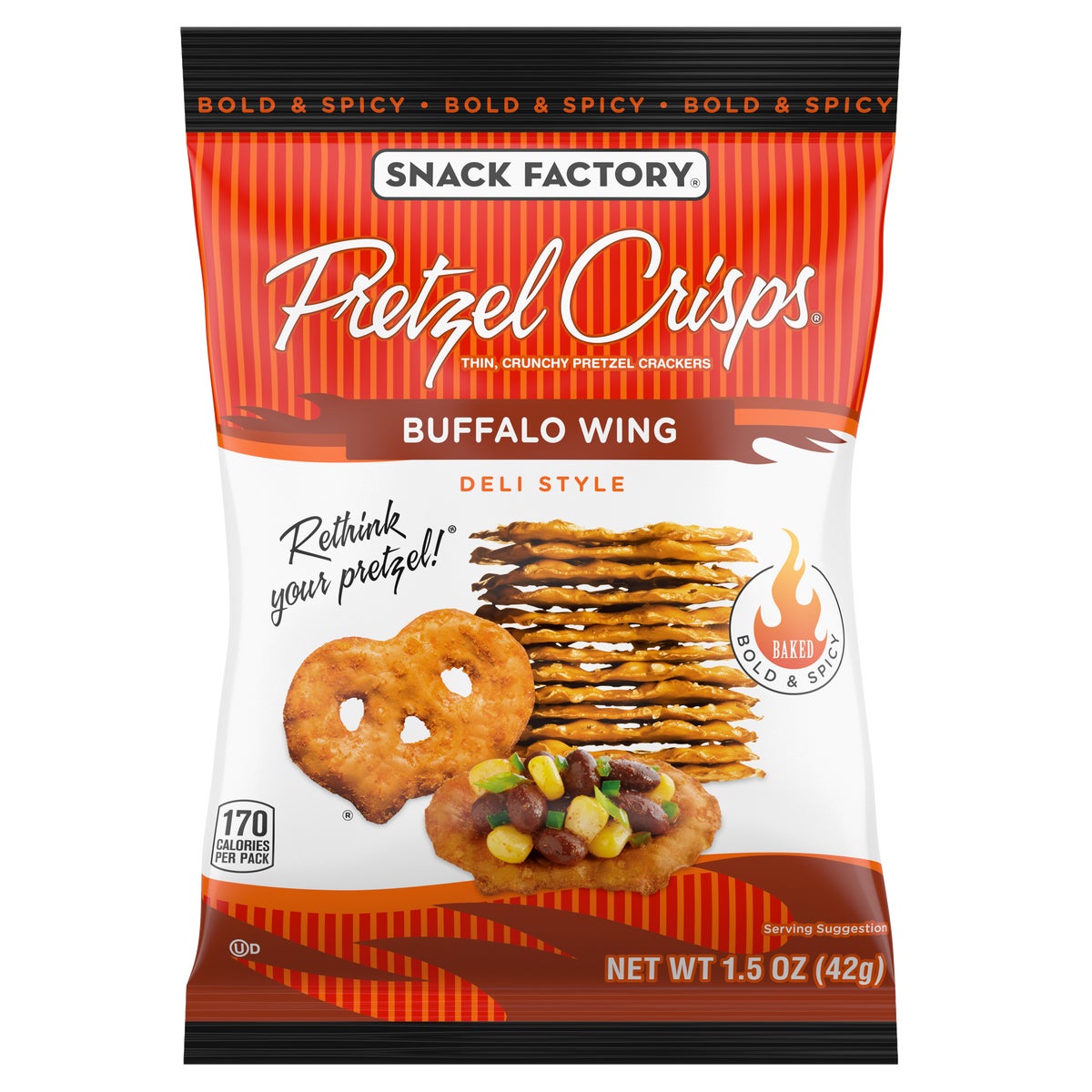 Snack Factory Original Pretzel Crisps snack bags