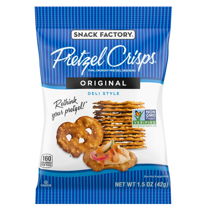 Snack Factory Buffalo Wing Pretzel Crisps snack bags