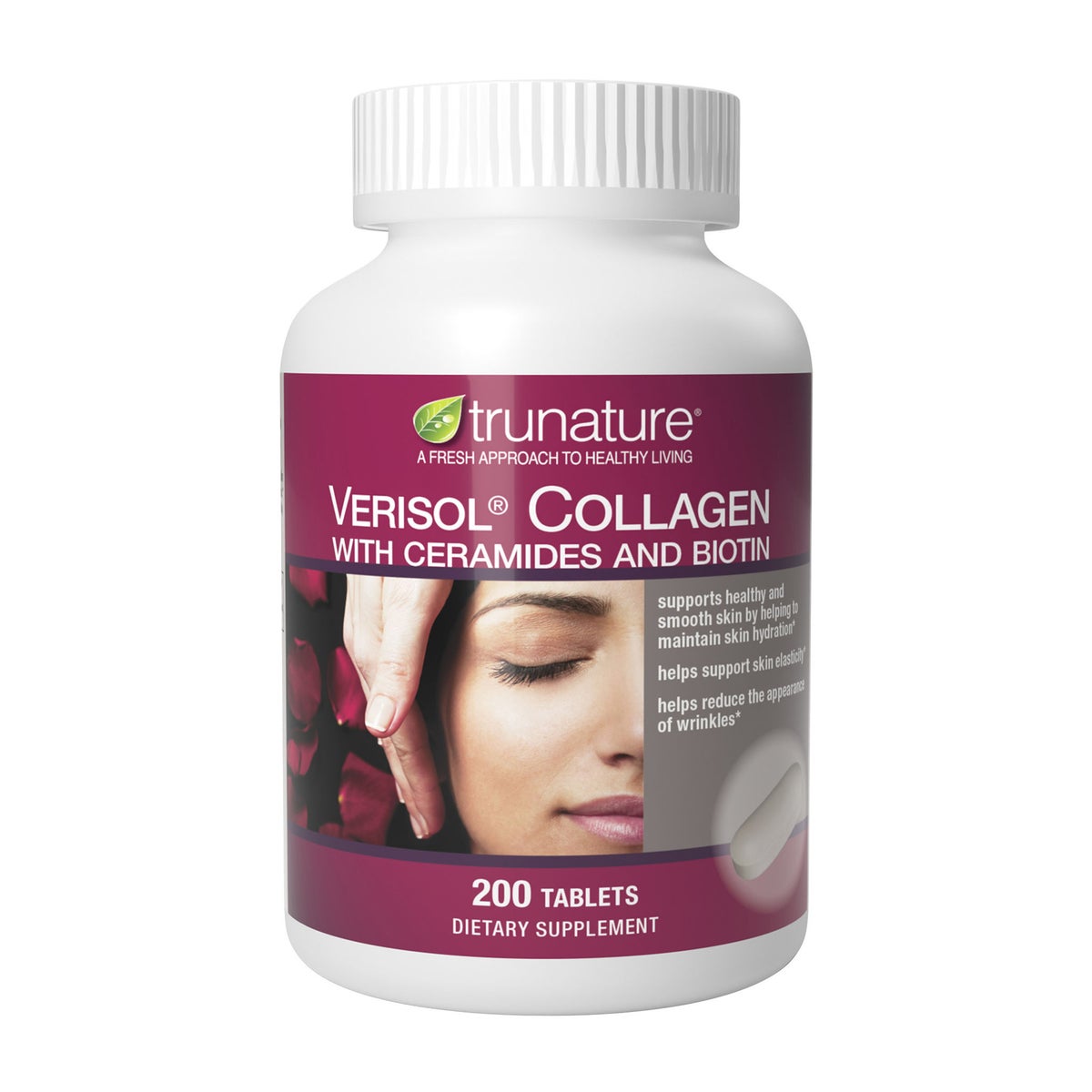 trunature Verisol Collagen with ceramides and biotin bottle